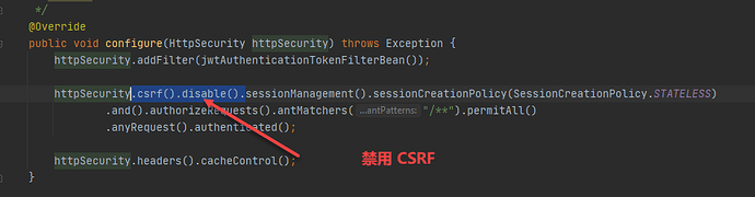 Spring security CSRF 跨域访问限制问题 