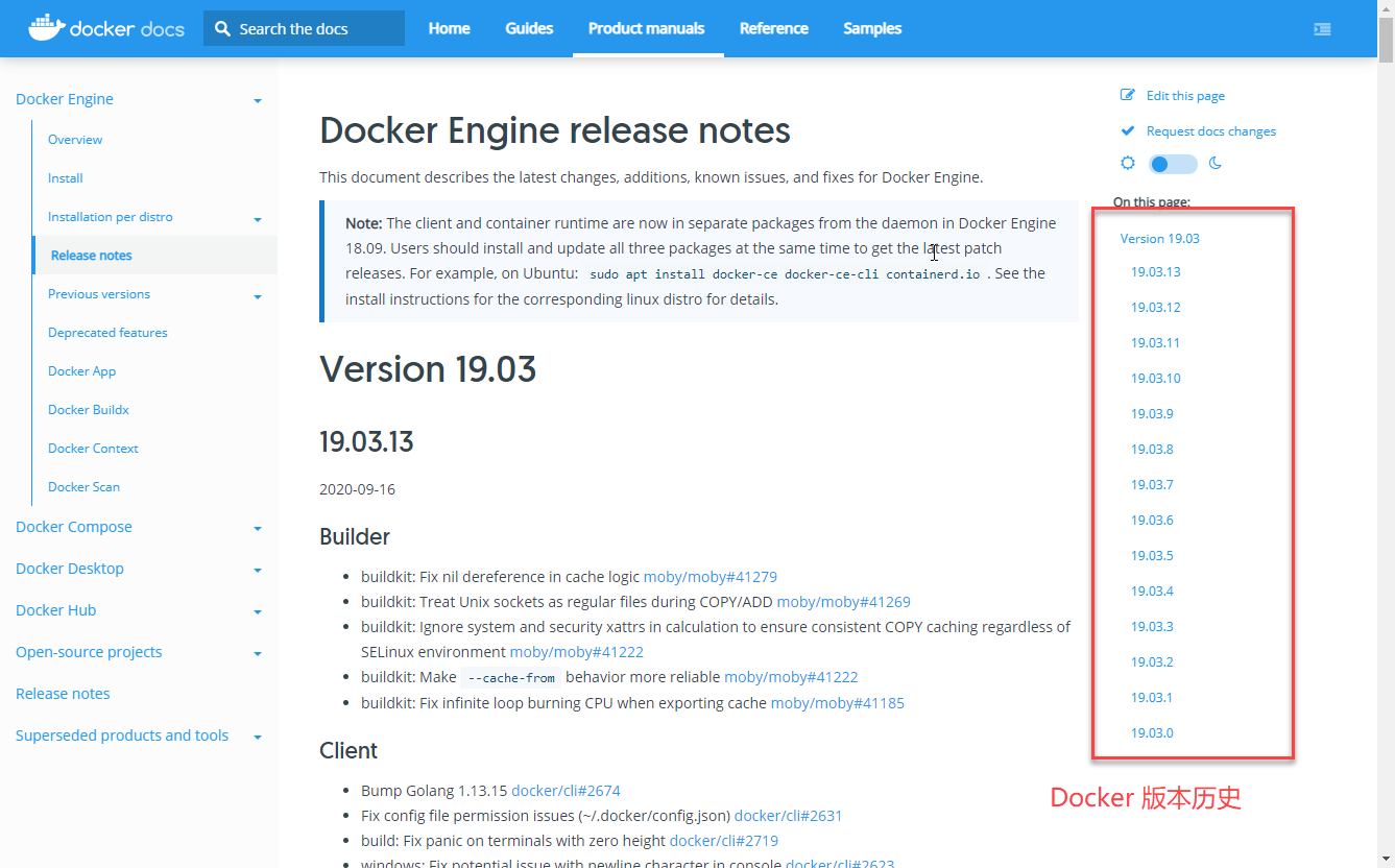 docker-release-notes
